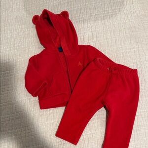 Baby Gap fleece red Set 0-3M